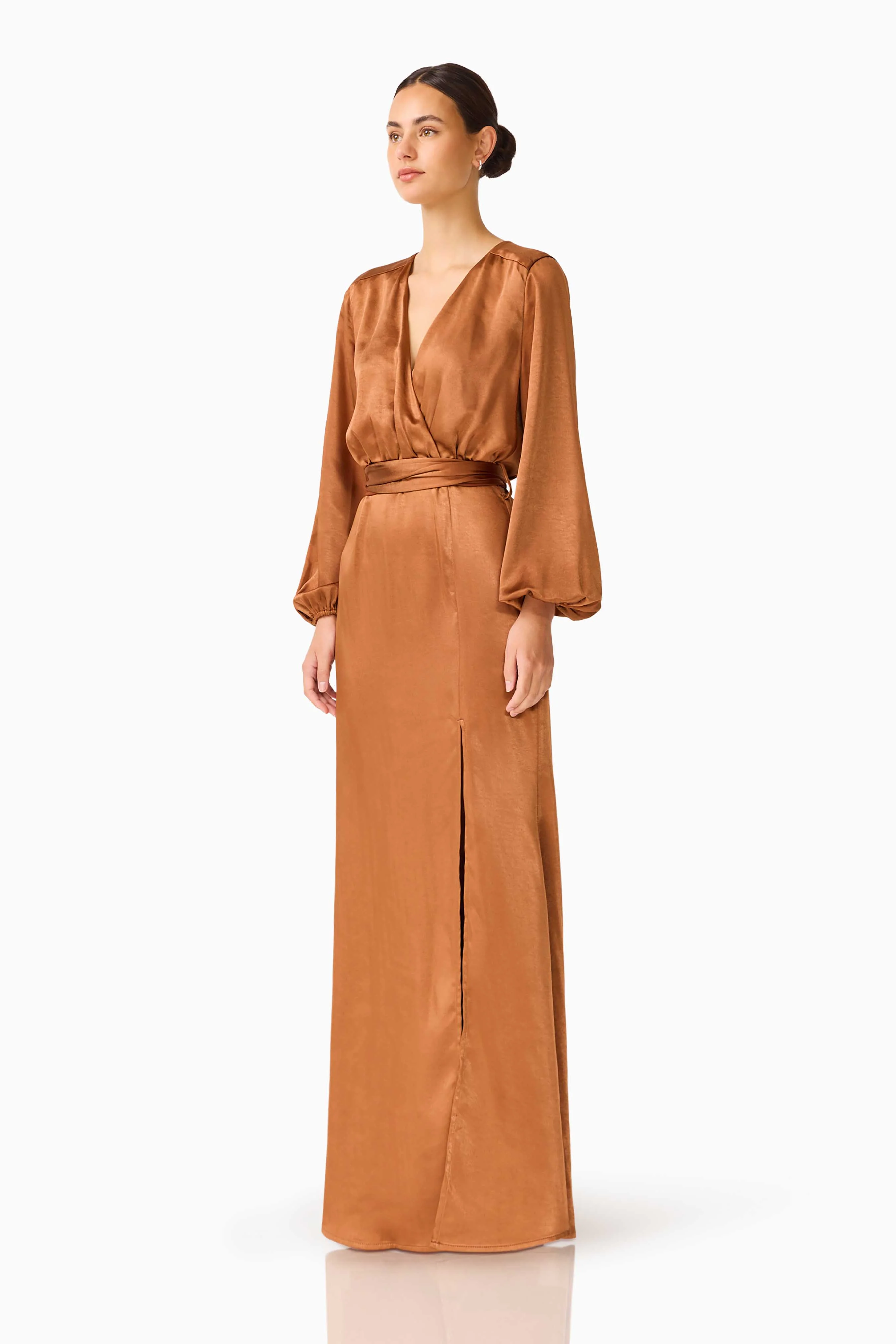 Kai Maxi Dress in Brown - Image 5
