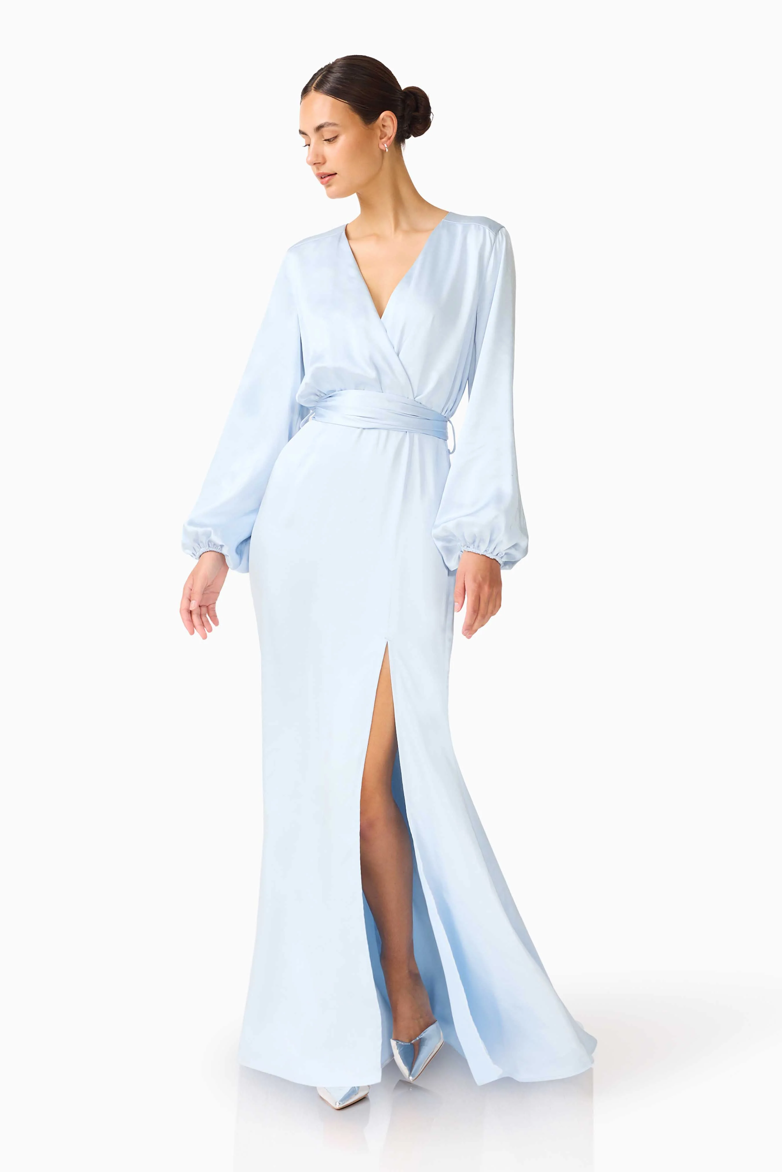 Kai Maxi Dress in Pale Blue - Image 4