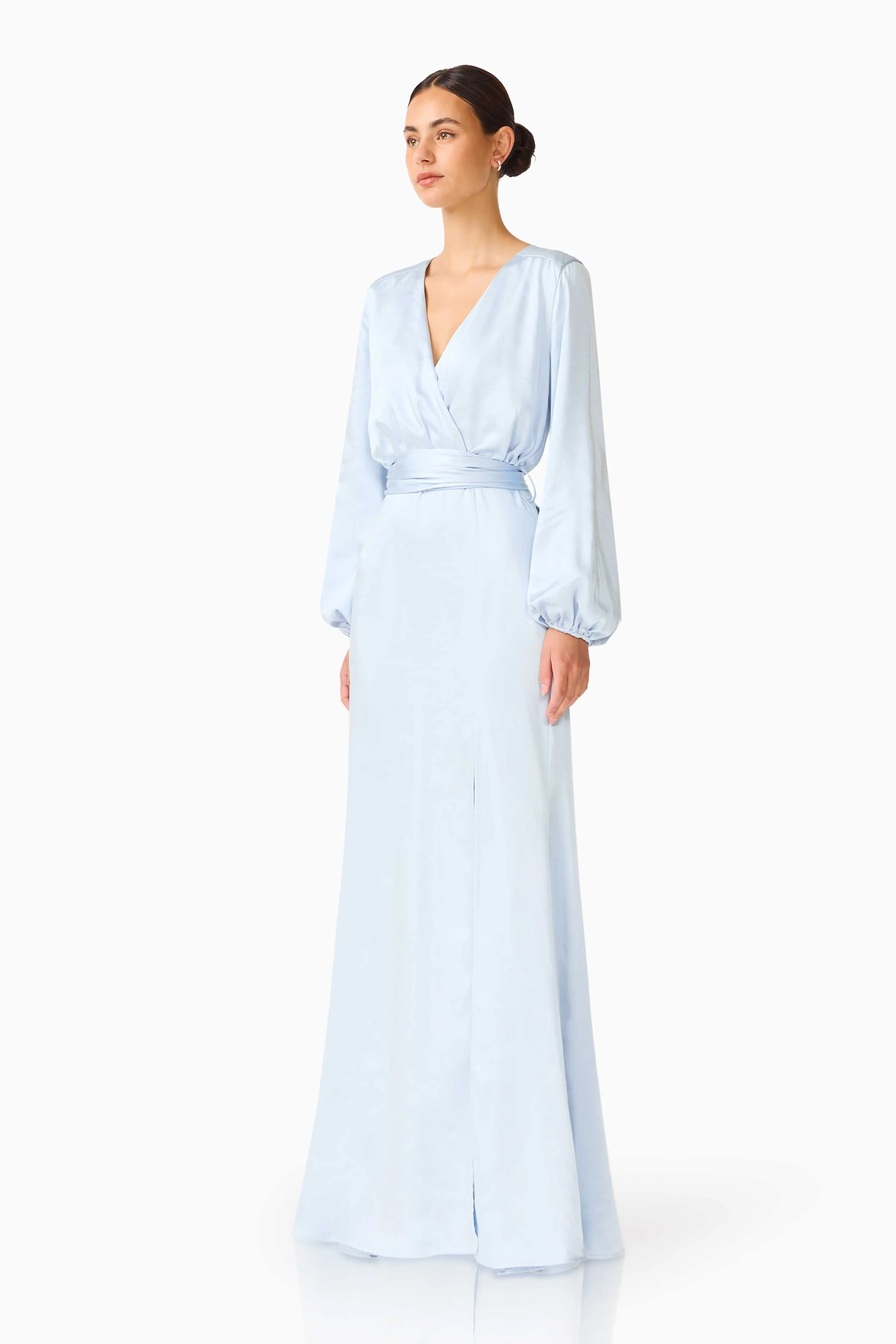 Kai Maxi Dress in Pale Blue - Image 7