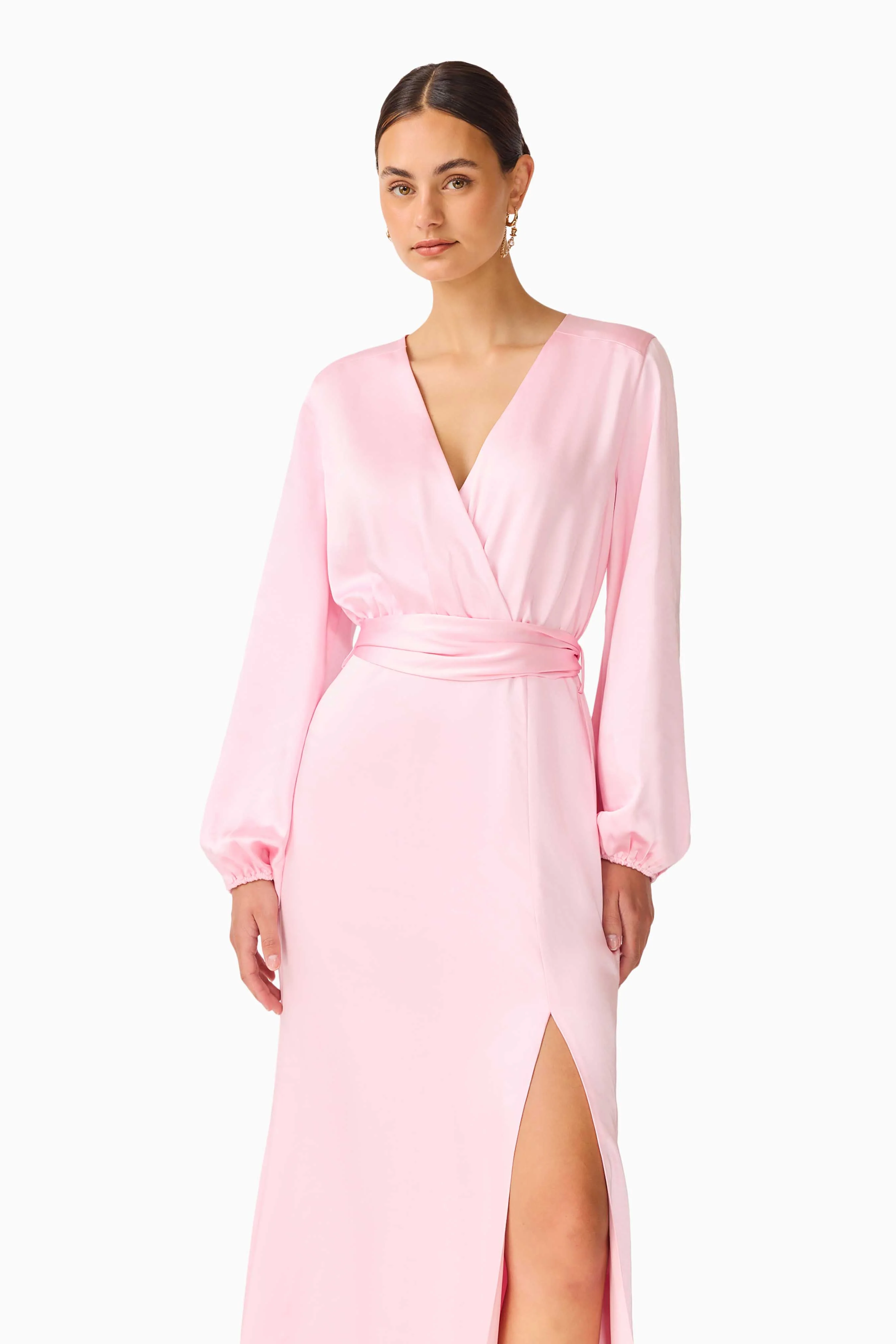 Kai Maxi Dress in Pale Pink - Image 3