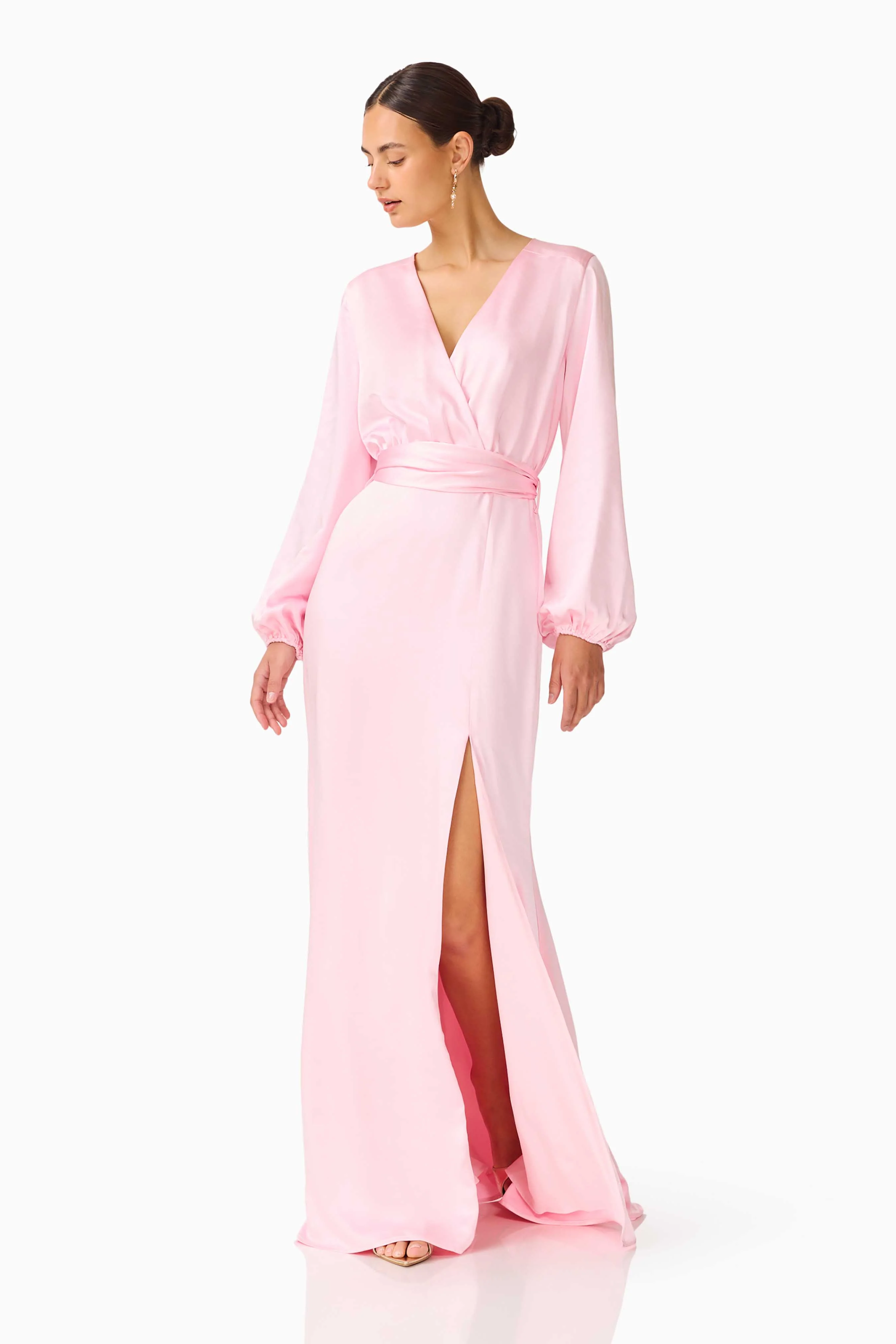 Kai Maxi Dress in Pale Pink - Image 4