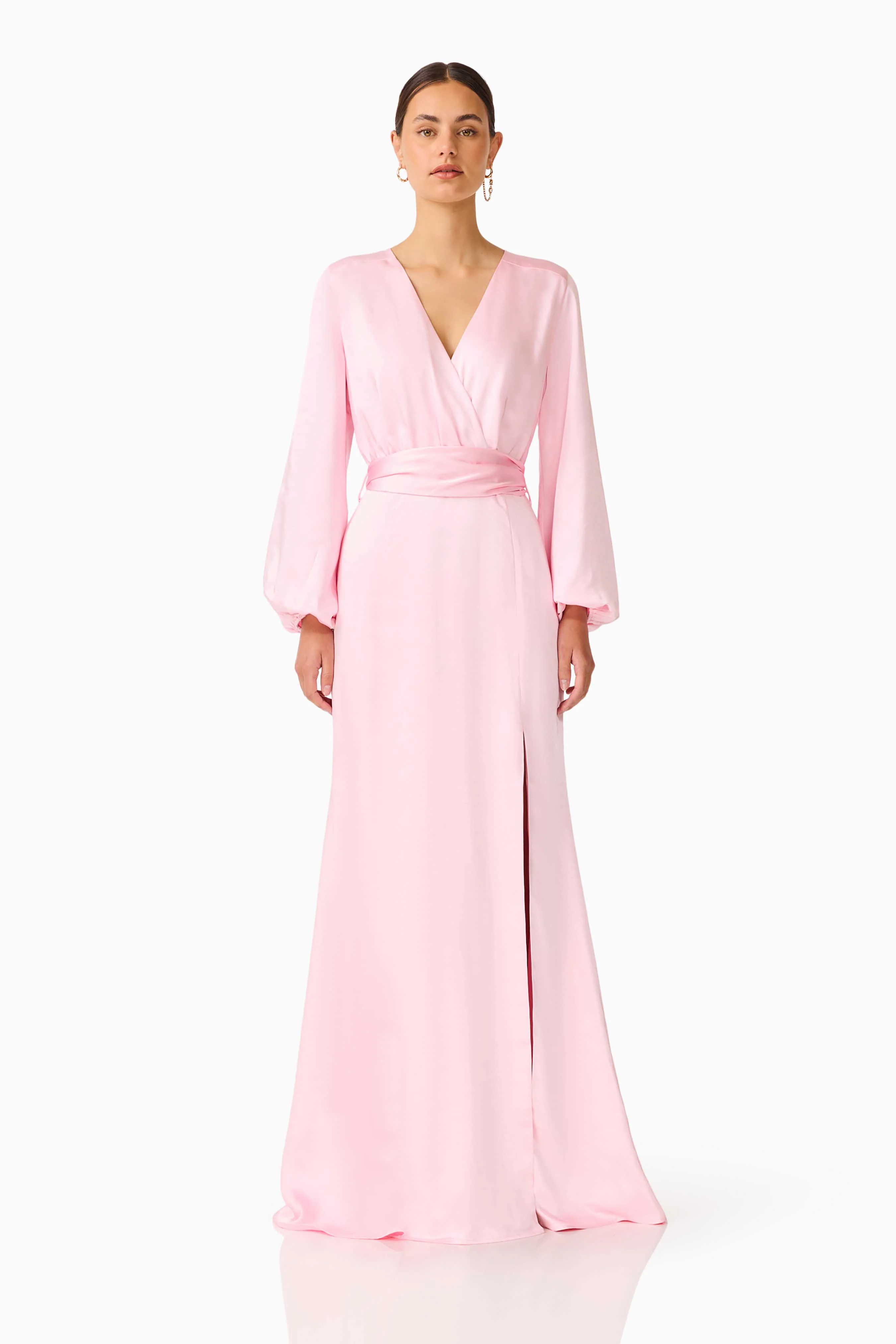 Kai Maxi Dress in Pale Pink - Image 7