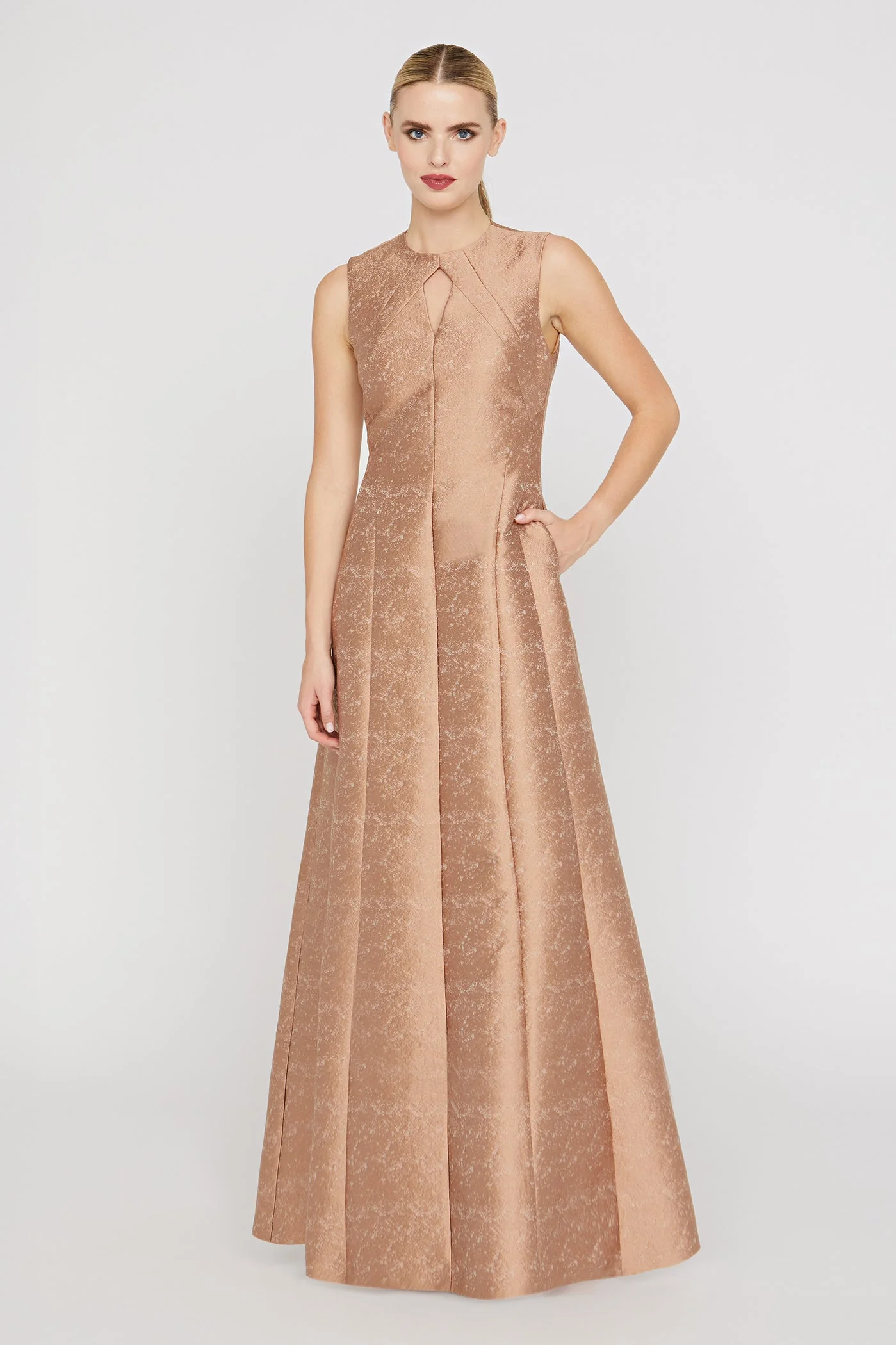 Kay Unger Gabriella Gown in Gold