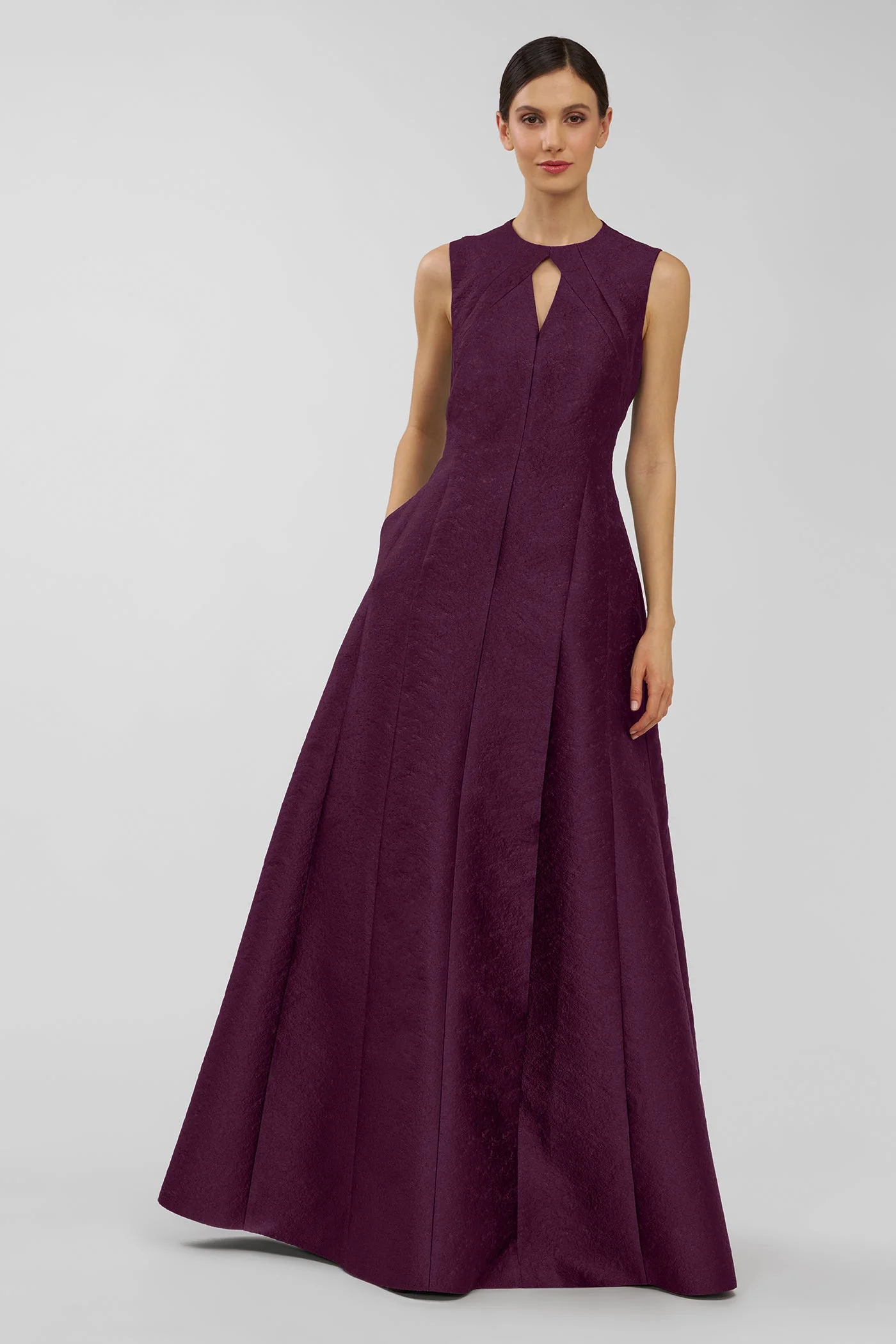 Kay Unger Gabriella Gown in Mulberry