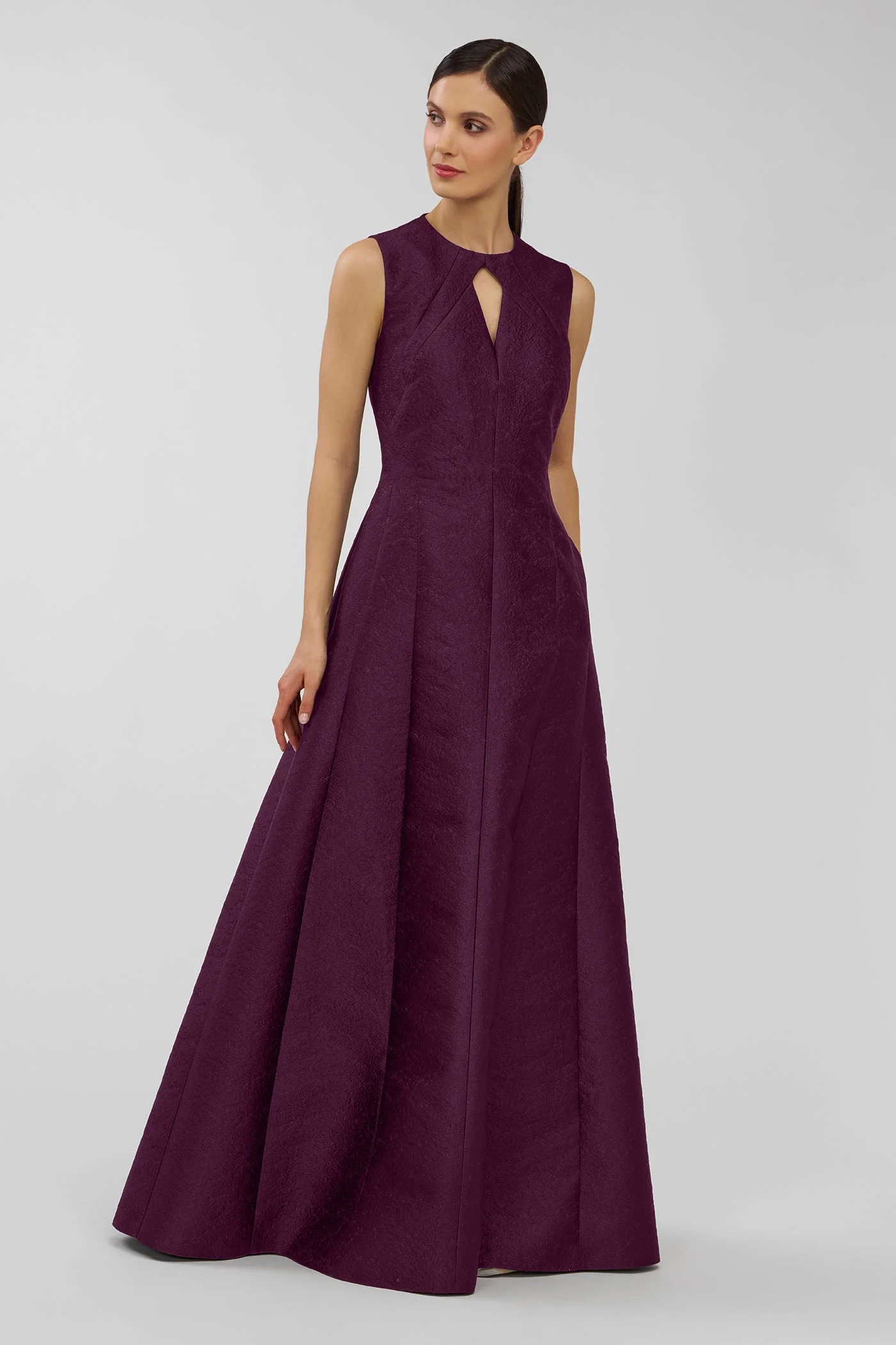 Kay Unger Gabriella Gown in Mulberry - Image 3