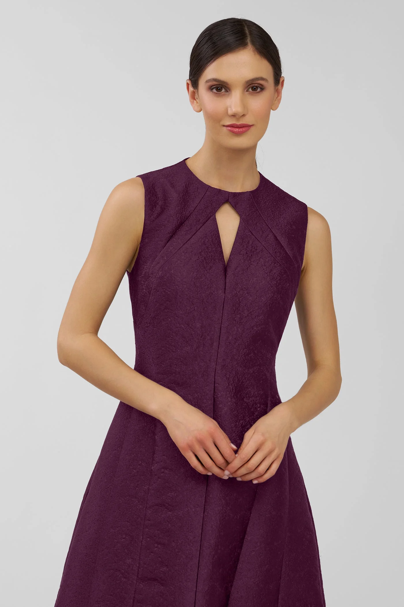 Kay Unger Gabriella Gown in Mulberry - Image 4