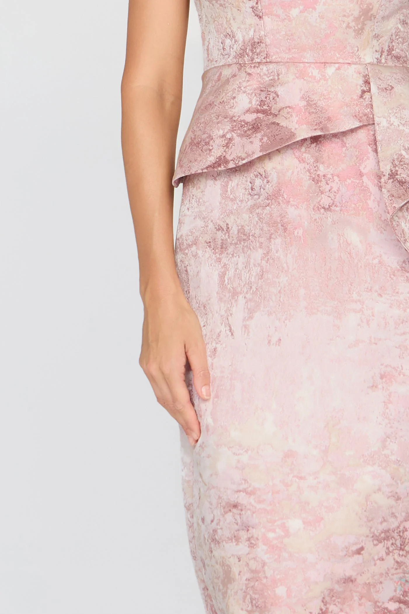 Kay Unger Luciana Column Gown in Bloom - Image 6