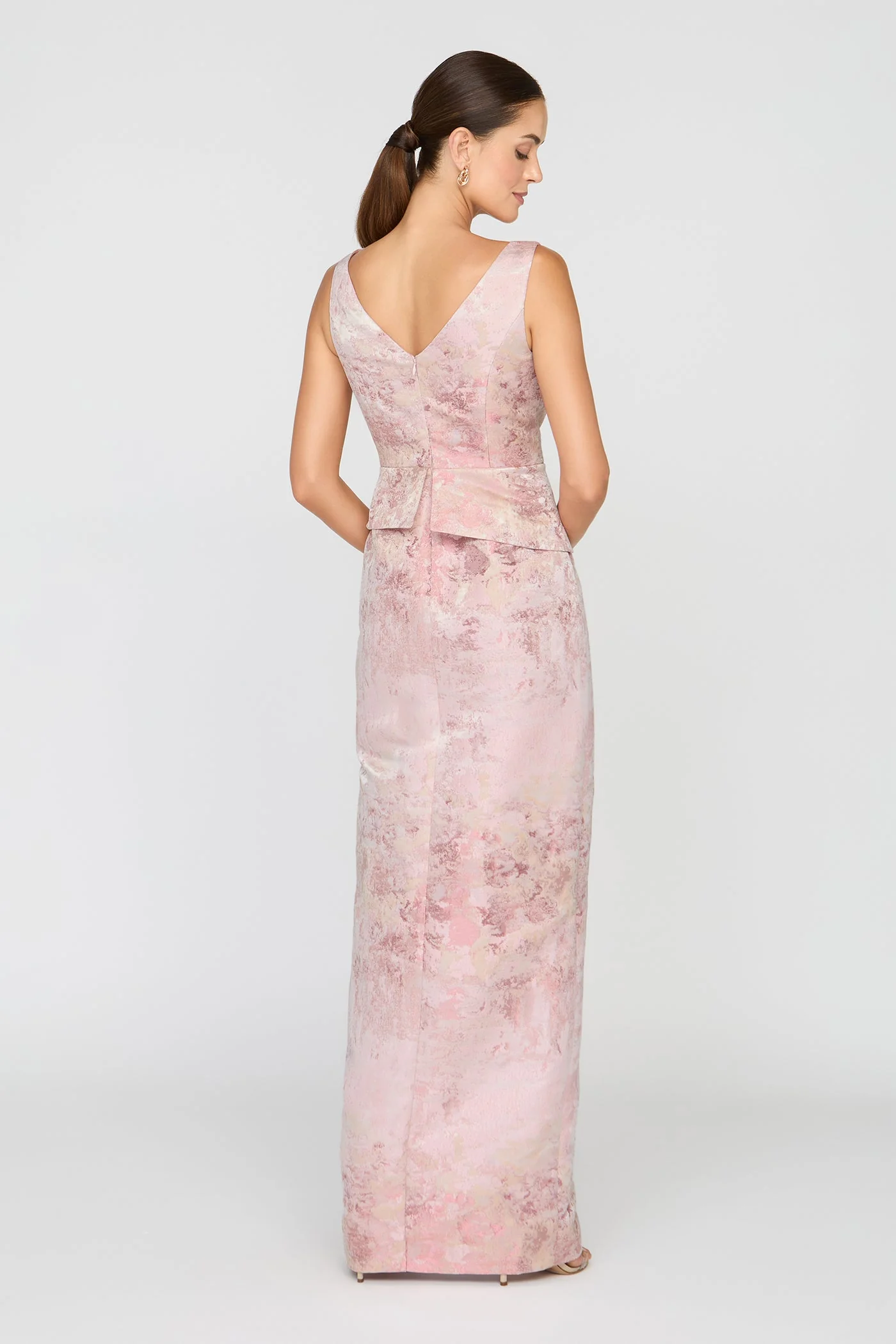 Kay Unger Luciana Column Gown in Bloom - Image 8