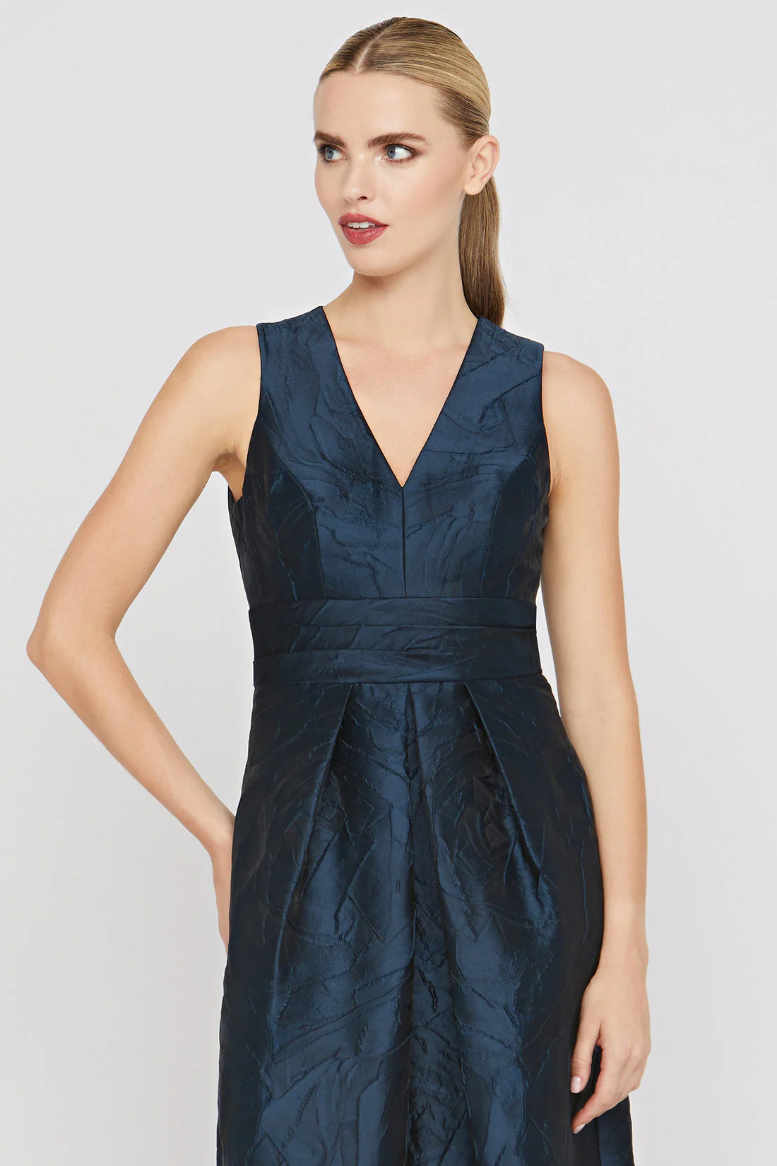 Kay Unger Mariah Gown in Blue Opal - Image 4