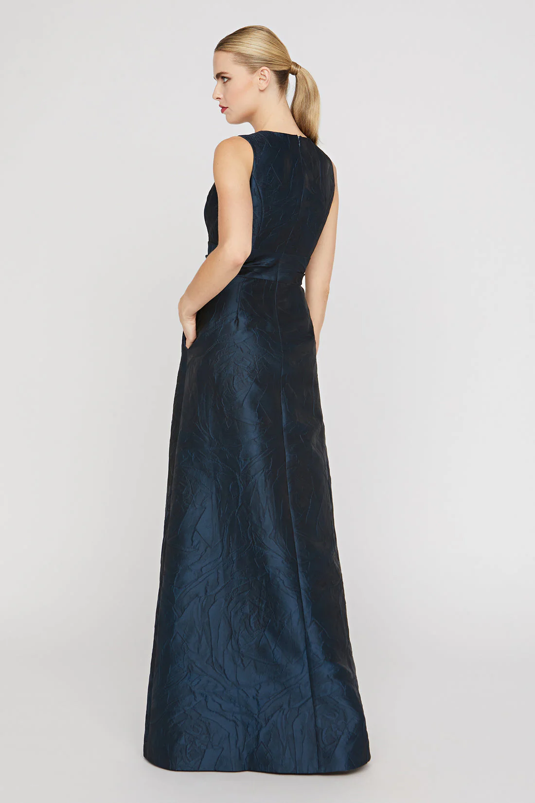 Kay Unger Mariah Gown in Blue Opal - Image 7