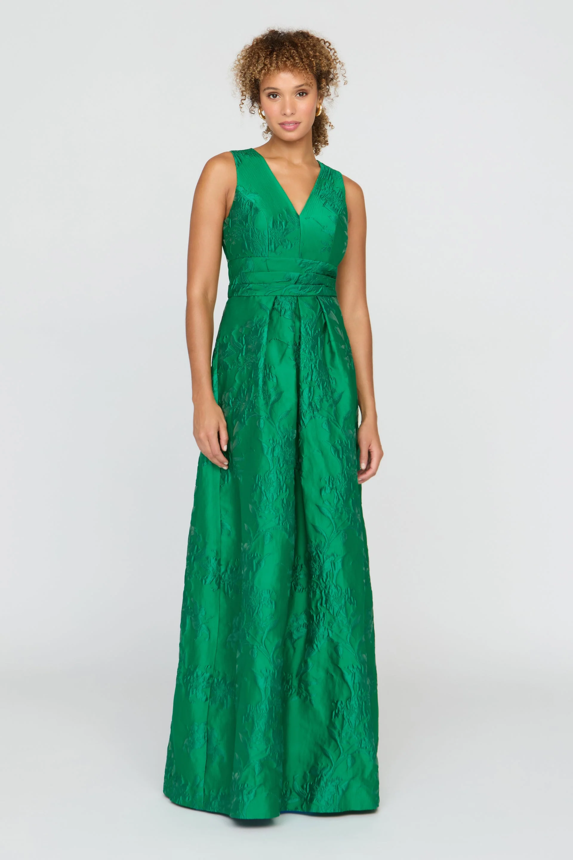 Kay Unger Mariah Gown in Fern Green