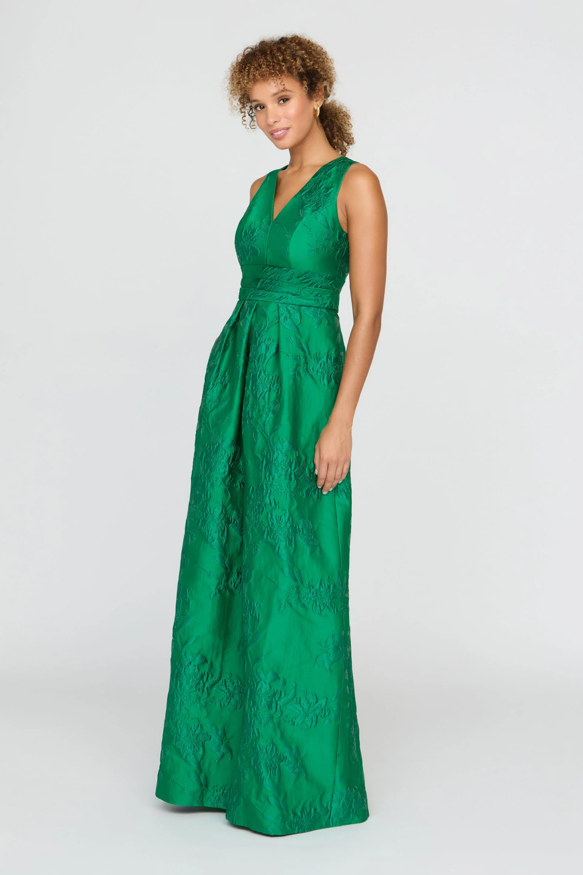 Kay Unger Mariah Gown in Fern Green - Image 3