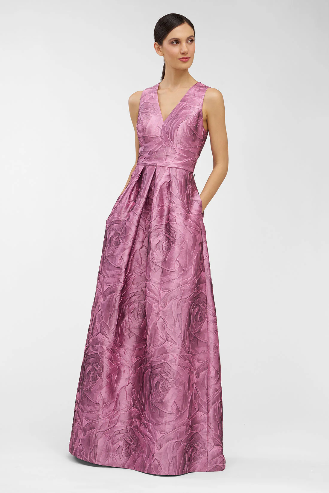 Kay Unger Mariah Gown in Heather Rose - Image 6