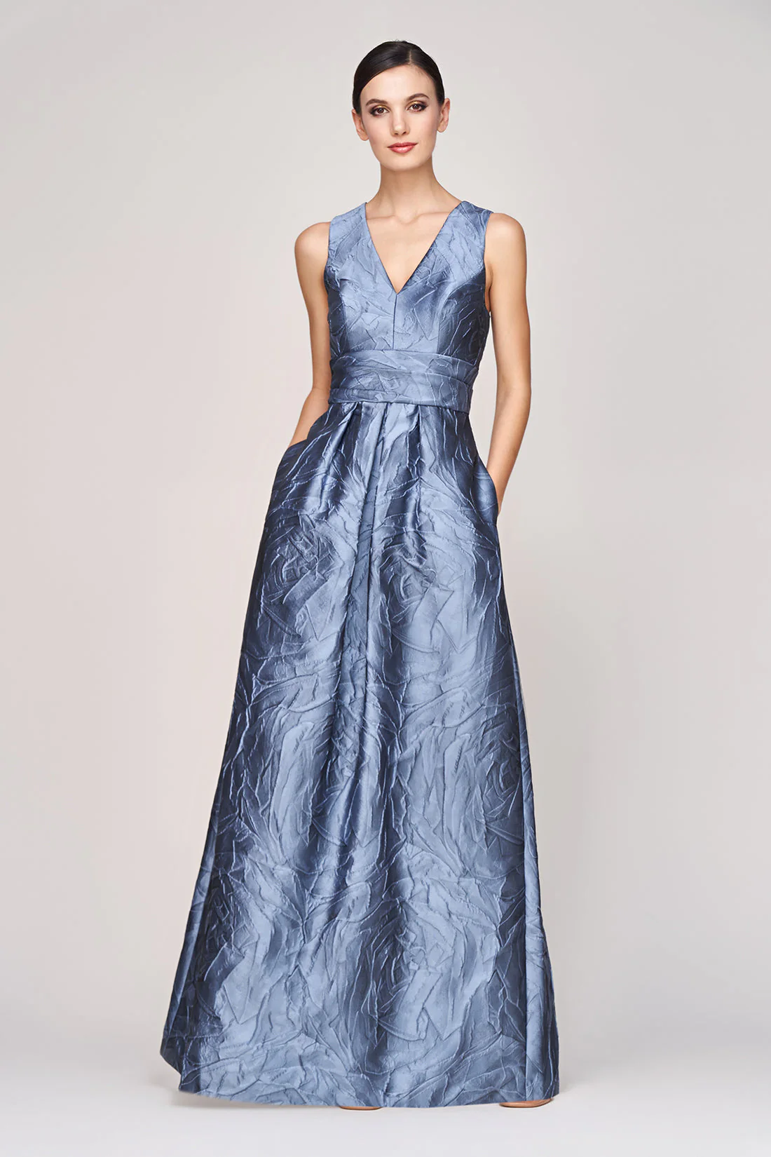 Kay Unger Mariah Gown in Mediterranean Blue - Image 3