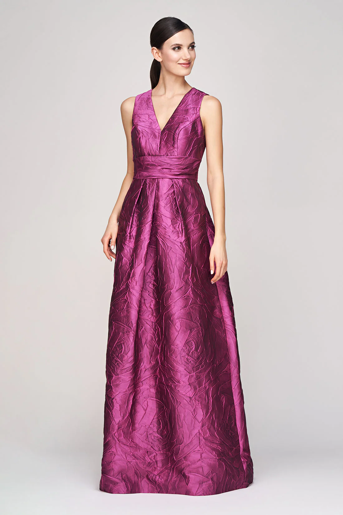Kay Unger Mariah Gown in Sangria - Image 3