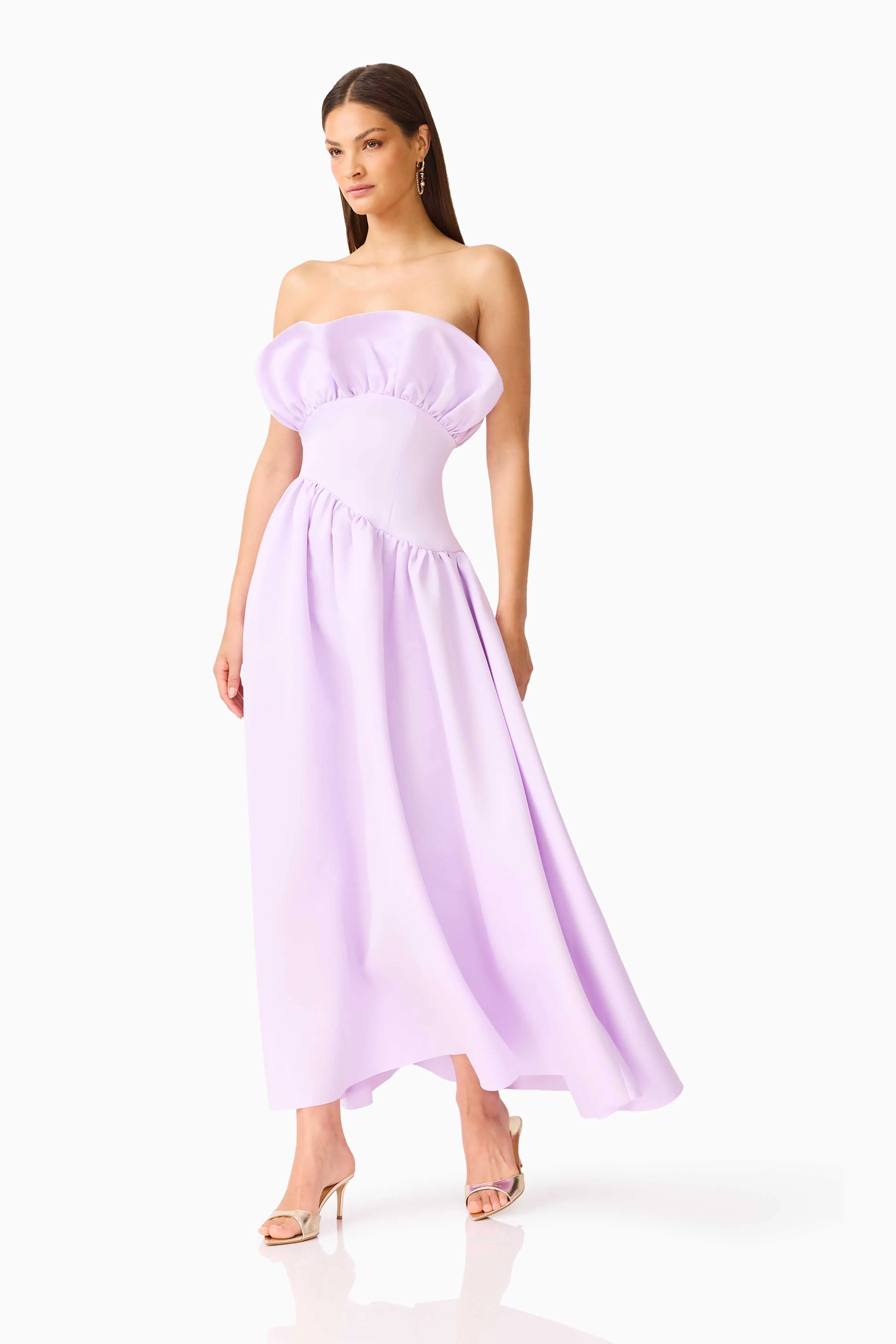 Laurel Sleeveless Maxi Dress in Lilac - Image 5