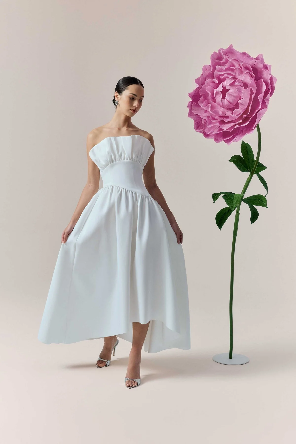 Laurel Sleeveless Maxi Dress in White - Image 8