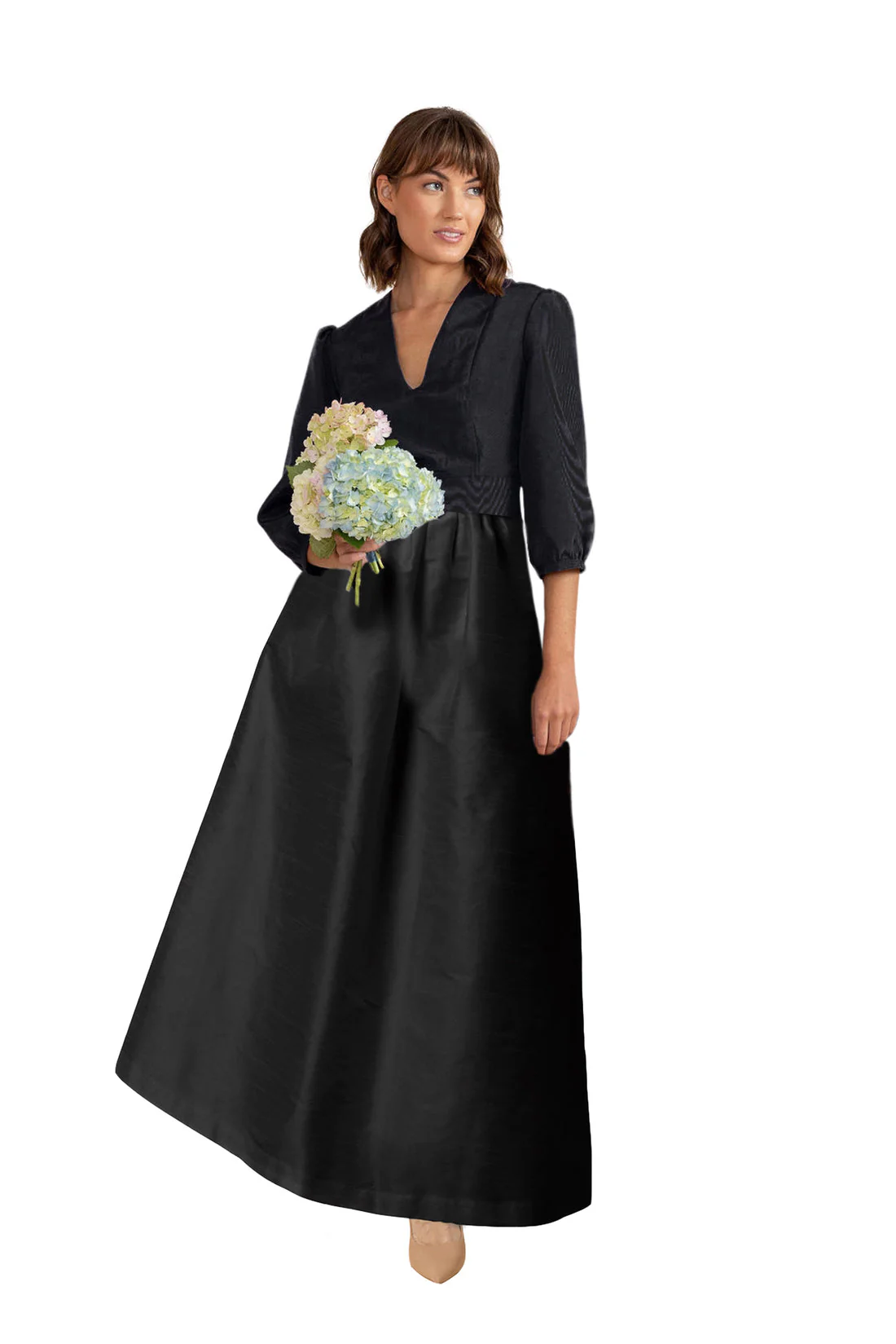Lola Bodice with Gathered Skirt in Garden Flora