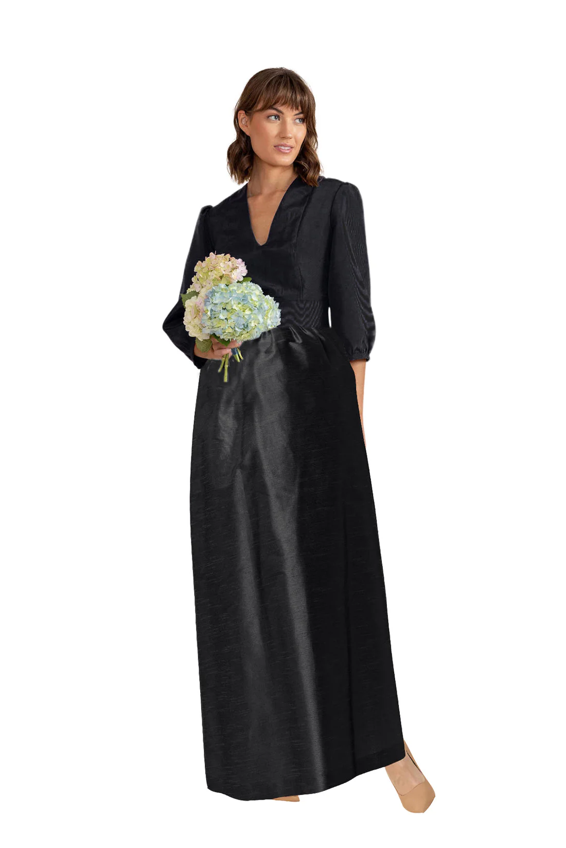 Lola Bodice with Maternity Skirt in Garden Flora