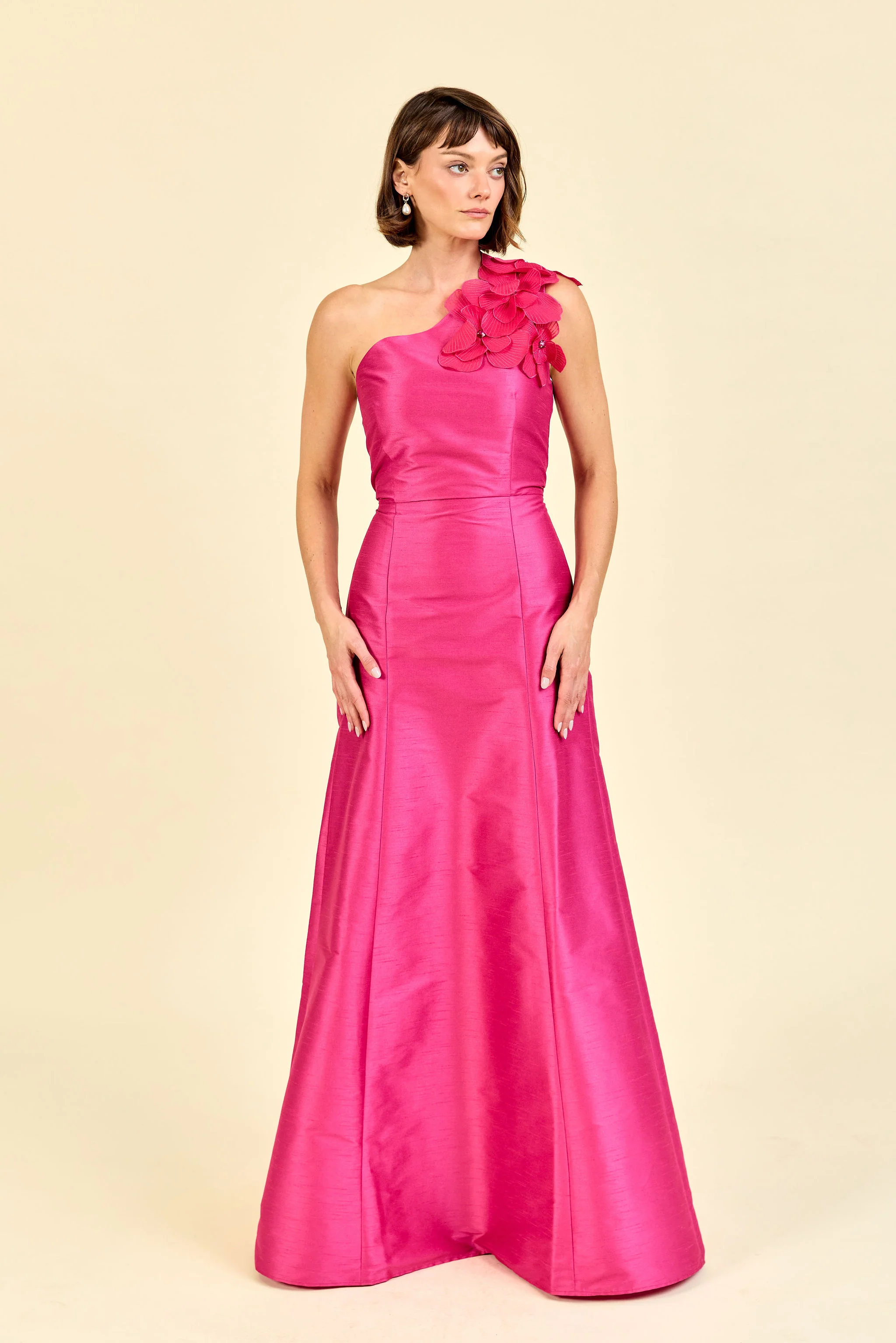 LulaKate Kirsten Dress in Shantung