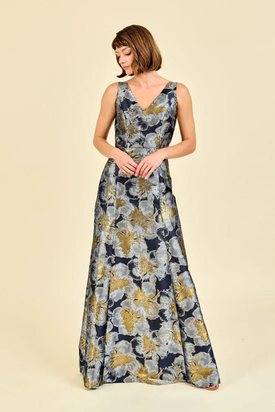 LulaKate Lisa Dress in Midnight Shimmer Floral