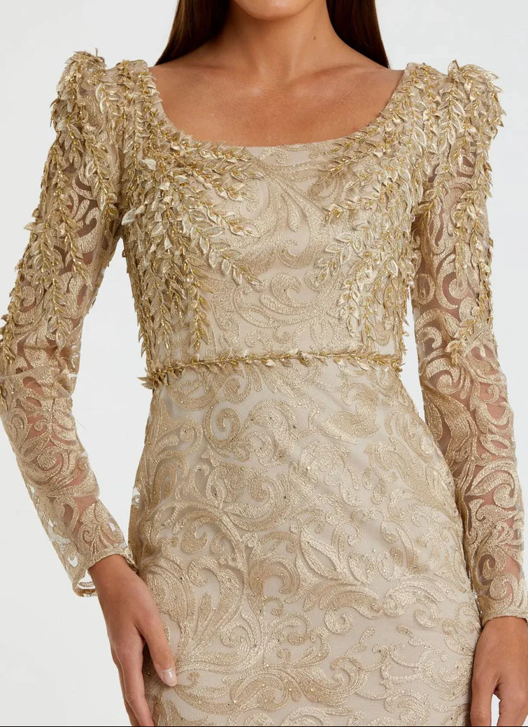 Mac Duggal Dress 11187 in Light Gold - Image 2