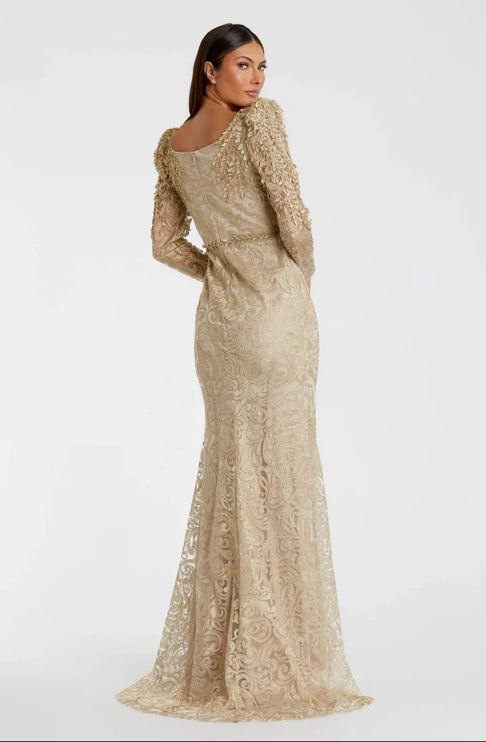 Mac Duggal Dress 11187 in Light Gold - Image 3