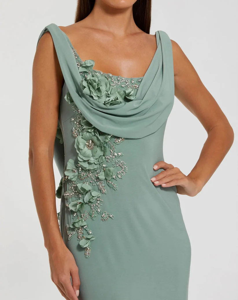 Mac Duggal Dress 11910 in Sage - Image 2