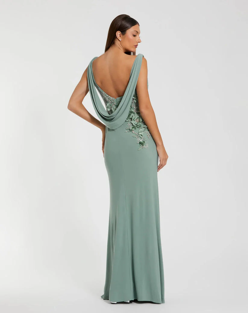 Mac Duggal Dress 11910 in Sage - Image 3
