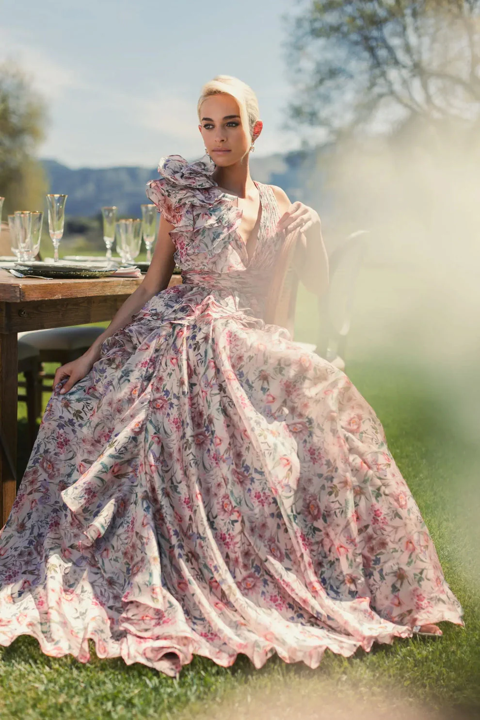 Mac Duggal Dress 68947 in Pink Multi - Image 6