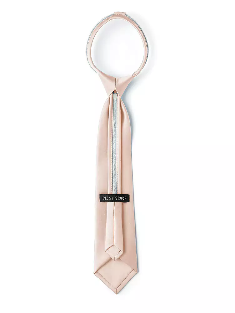 MATTE SATIN BOYS 14" ZIP NECKTIE BY AFTER SIX K115 - Image 2