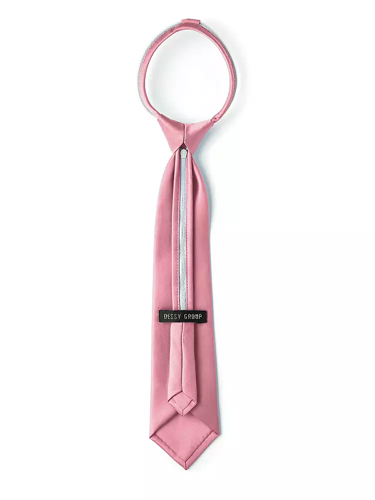 MATTE SATIN BOYS 14" ZIP NECKTIE BY AFTER SIX K115 - Image 4