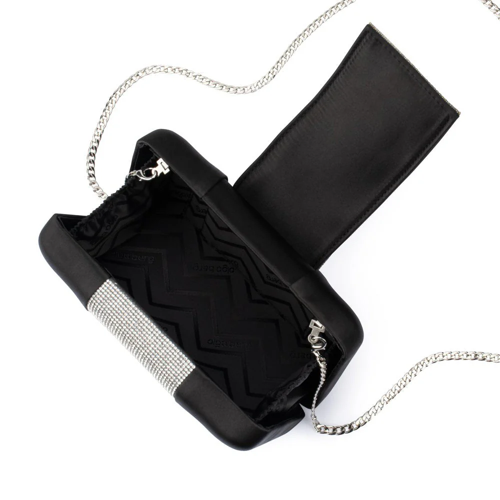 Olga Berg Aubrey Crystal Trim Clutch - Image 6