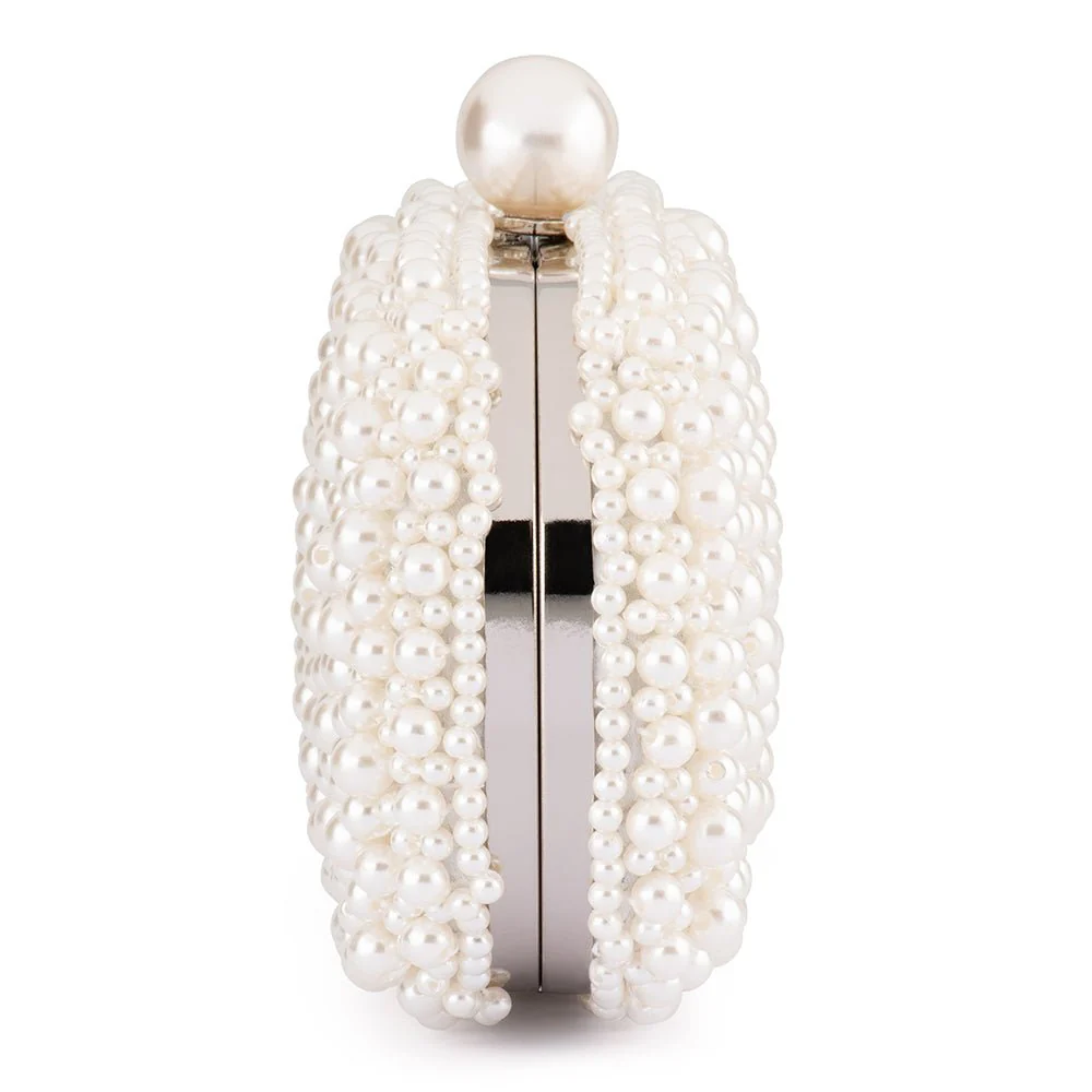 Olga Berg Valentina Pearl Clutch - Image 10