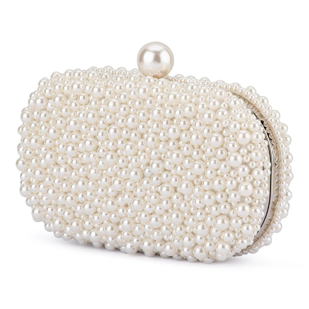 Olga Berg Valentina Pearl Clutch - Image 5