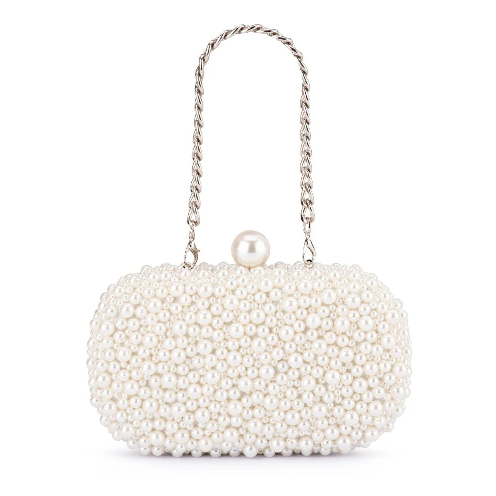 Olga Berg Valentina Pearl Clutch - Image 8