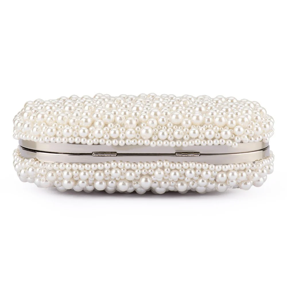 Olga Berg Valentina Pearl Clutch - Image 9