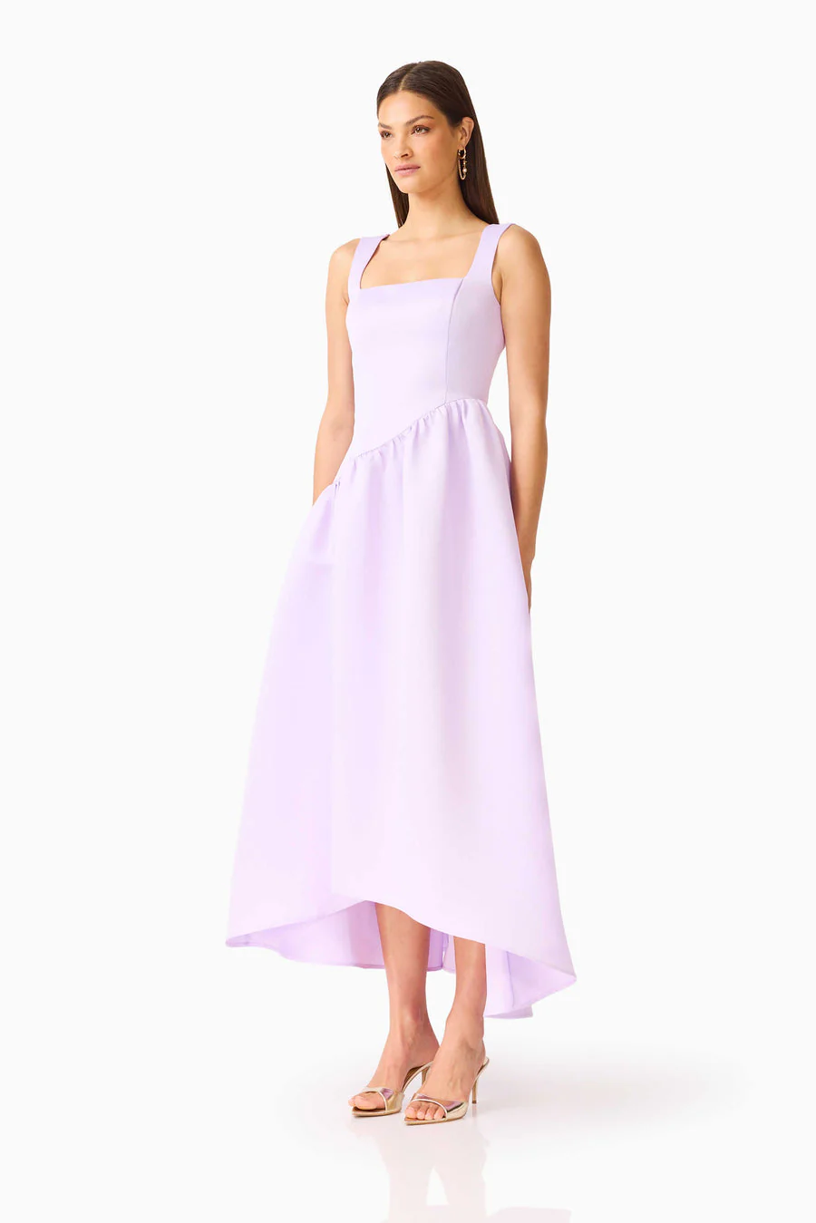 Ruelle A-Line Maxi Dress in Lilac - Image 3