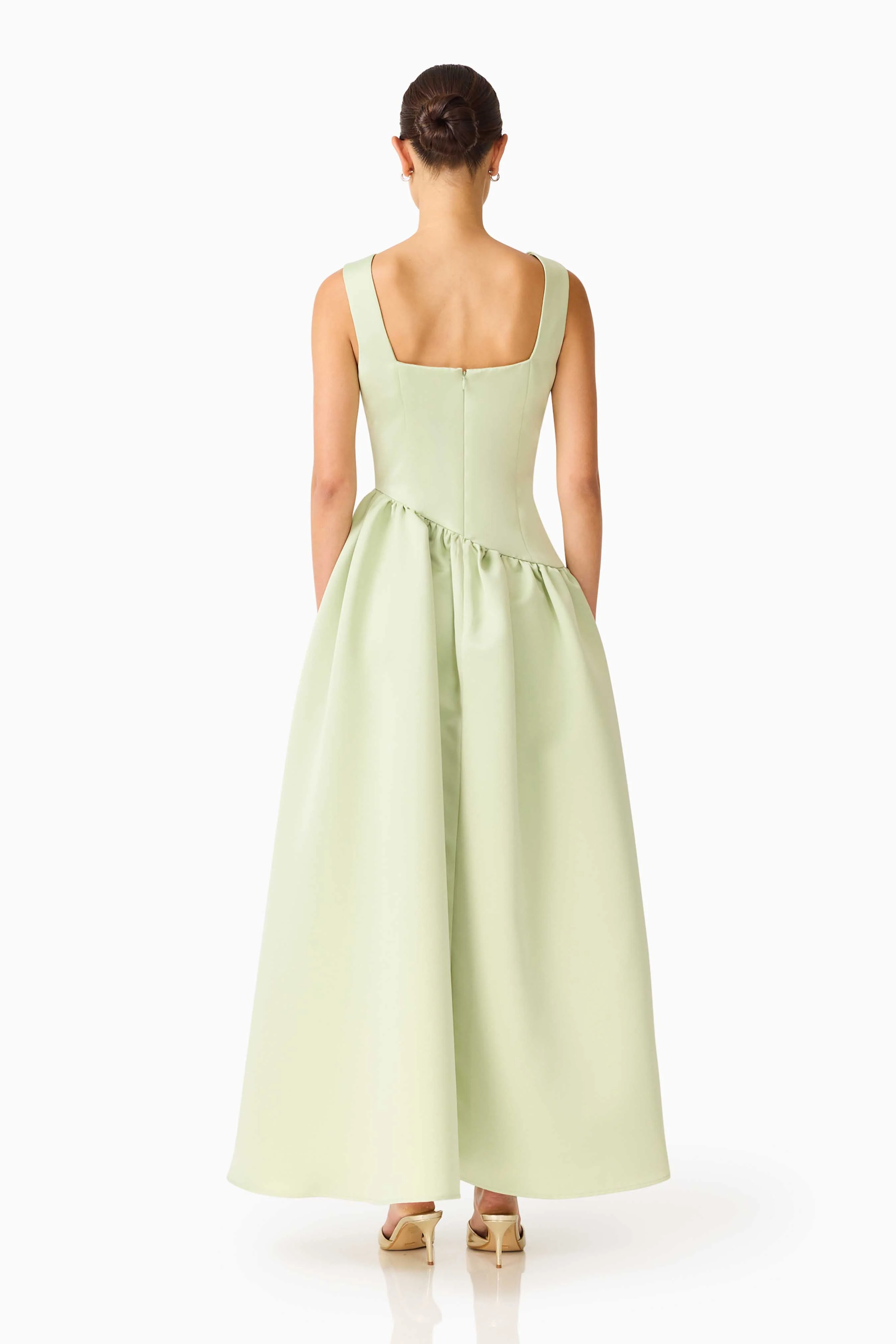 Ruelle A-Line Maxi Dress in Sage Green - Image 5