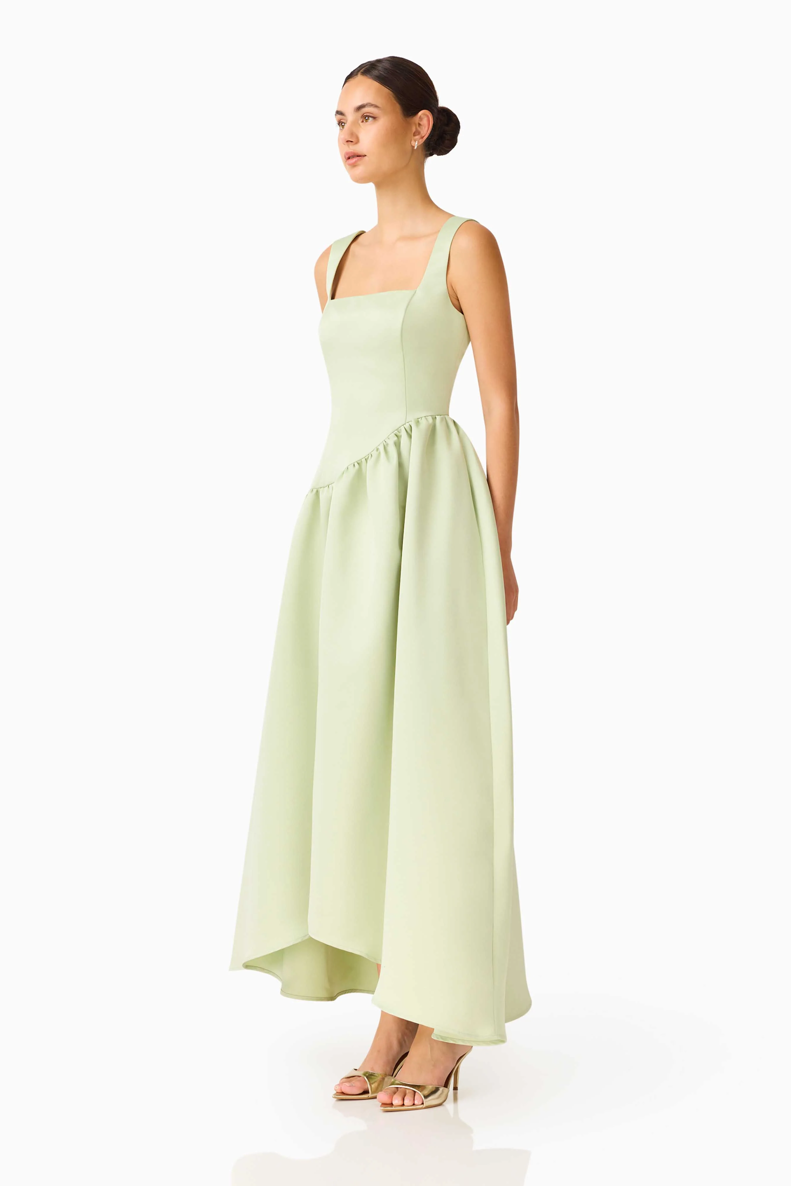 Ruelle A-Line Maxi Dress in Sage Green - Image 6
