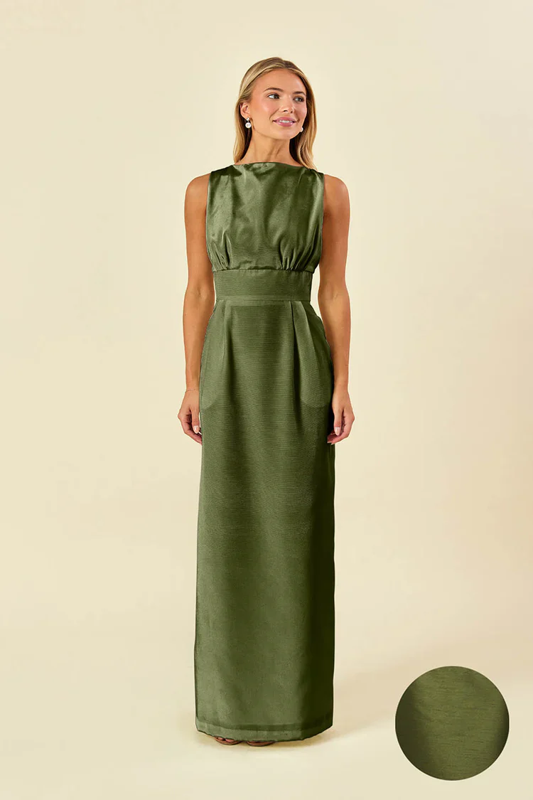 Sabrina Bodice with Straight Skirt in Shantung - Image 11