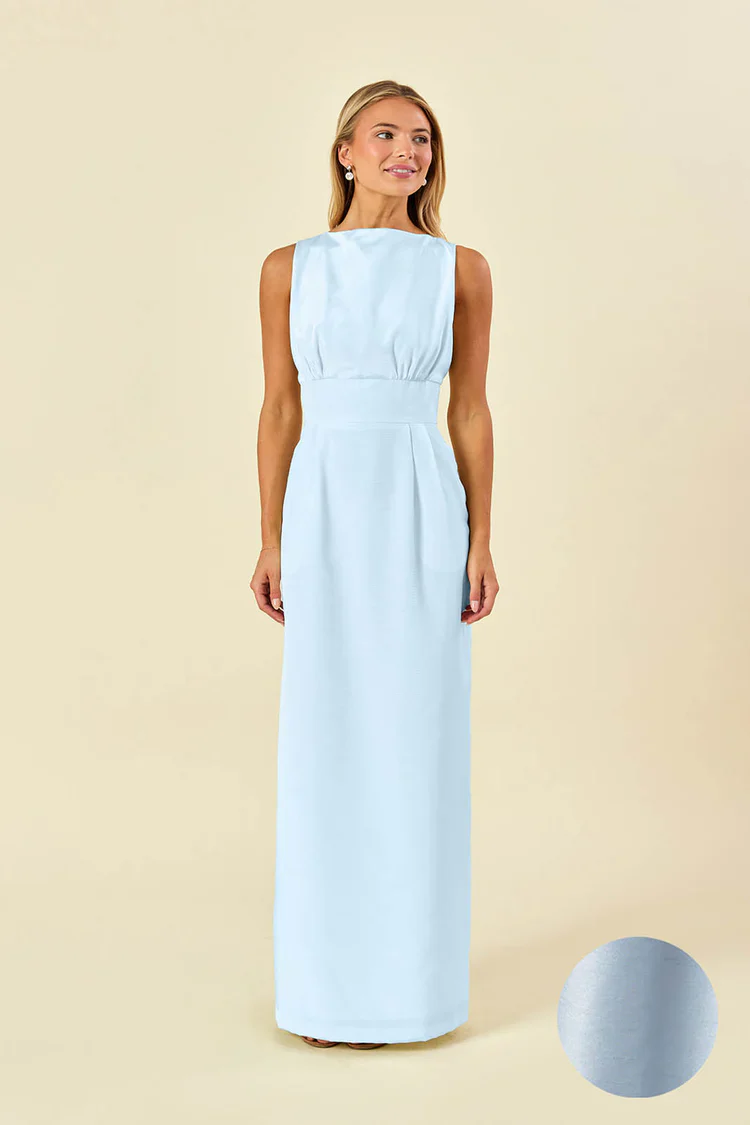 Sabrina Bodice with Straight Skirt in Shantung - Image 15
