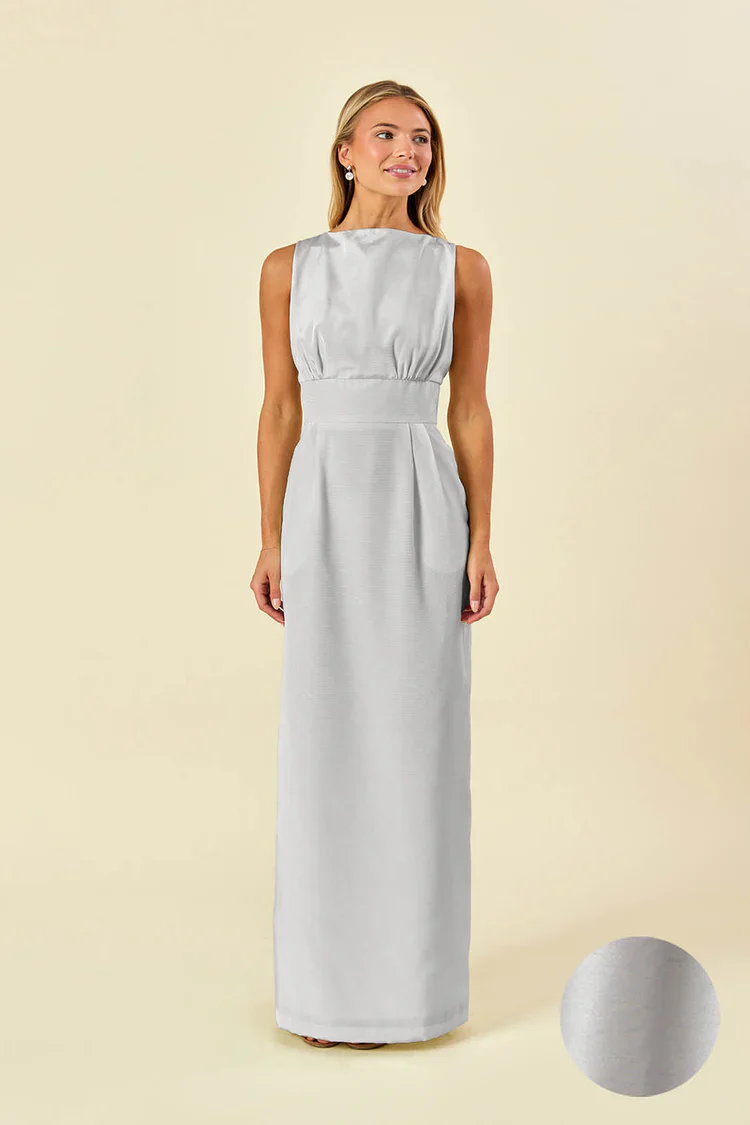 Sabrina Bodice with Straight Skirt in Shantung - Image 17
