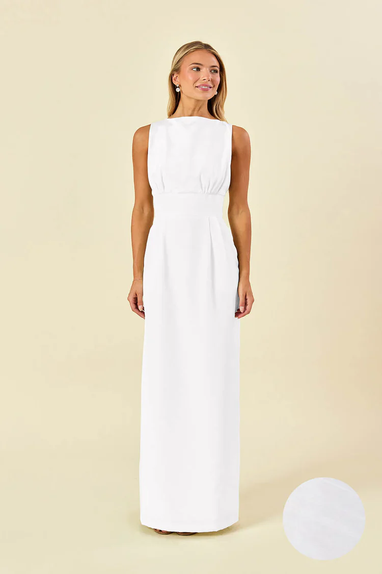 Sabrina Bodice with Straight Skirt in Shantung - Image 19