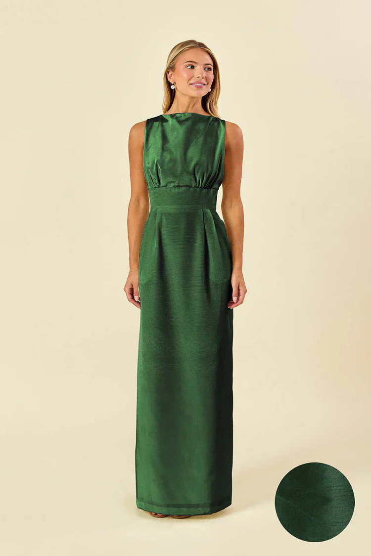 Sabrina Bodice with Straight Skirt in Shantung - Image 3