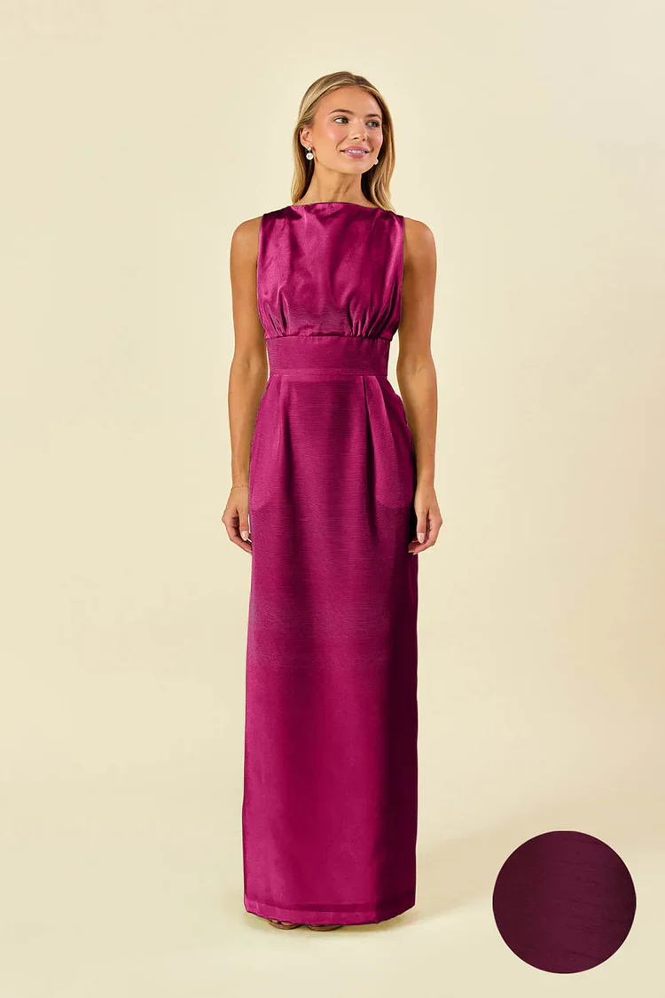 Sabrina Bodice with Straight Skirt in Shantung - Image 4