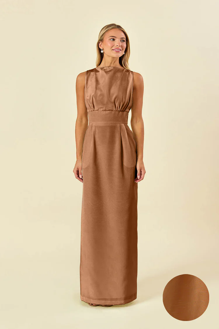 Sabrina Bodice with Straight Skirt in Shantung - Image 5