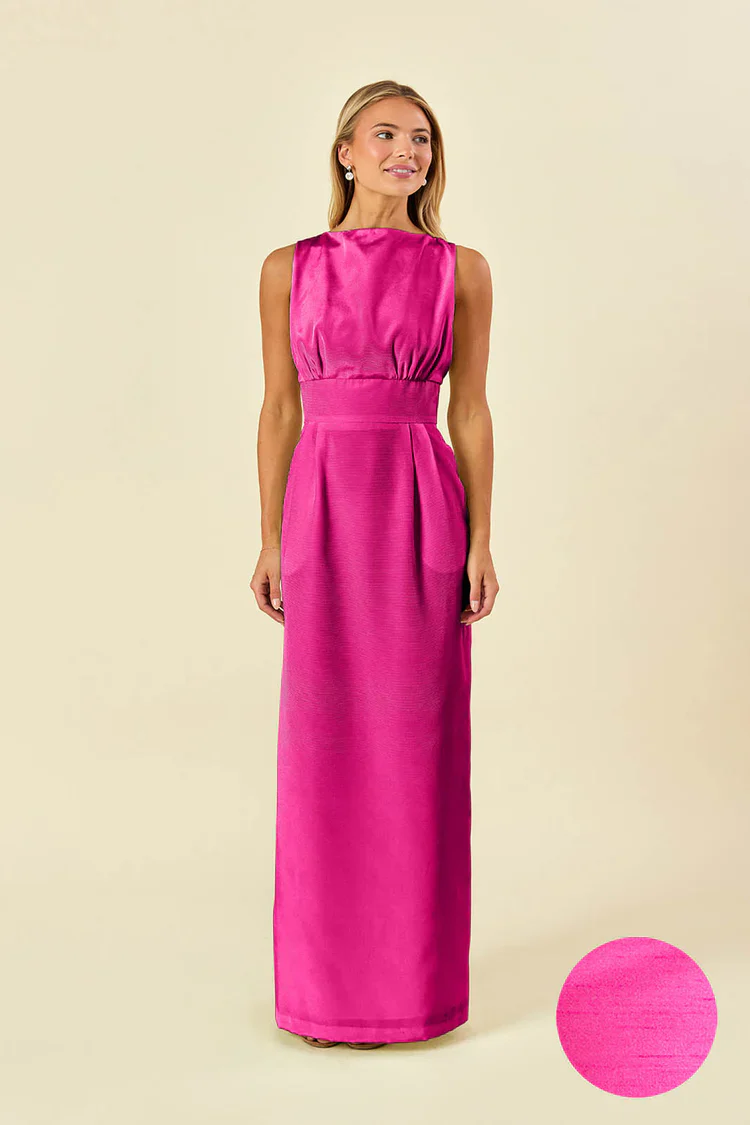 Sabrina Bodice with Straight Skirt in Shantung - Image 7