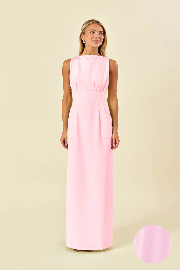 Sabrina Bodice with Straight Skirt in Shantung - Image 9