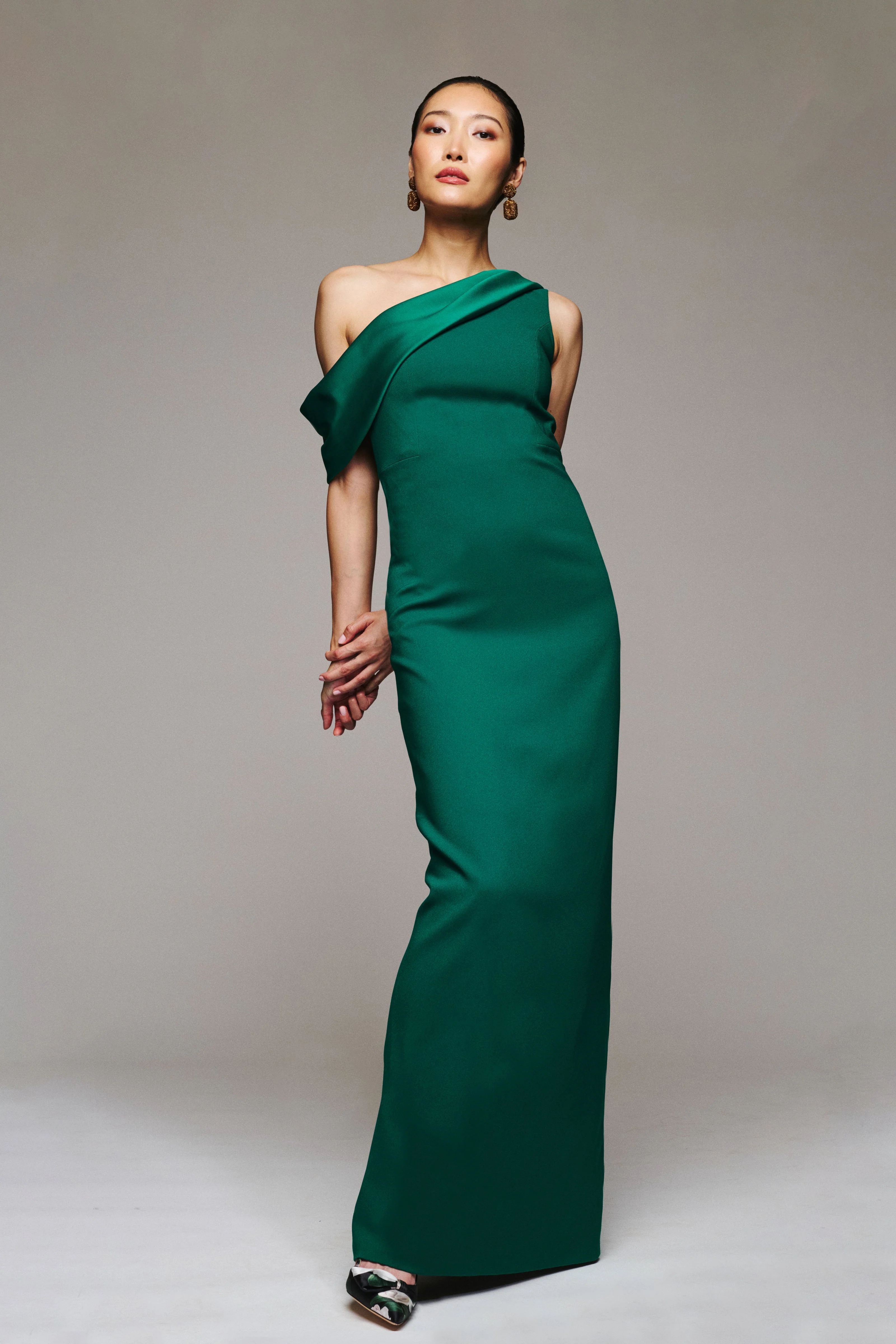 Sachin & Babi Angelina Gown in Emerald - Image 5